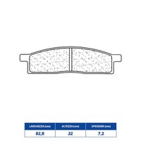 Set BeläGe Bremse CL Brakes 2424MX10 Yamaha 65 YZ 18/21