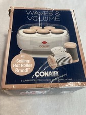 Conair Waves Volume 5 Jumbo Hot 1 1/2 Inch Rollers W/5 Clips Compact Untested