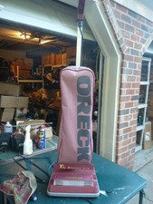 Oreck XL Upright Vacuum Red Cleaned Repaired with 4 CC Bags