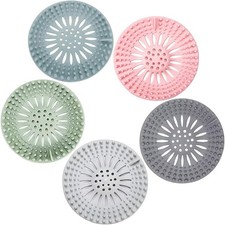 Hair Catcher Rubber Stopper Shower Drain Covers for Bathroom, Bathtub,