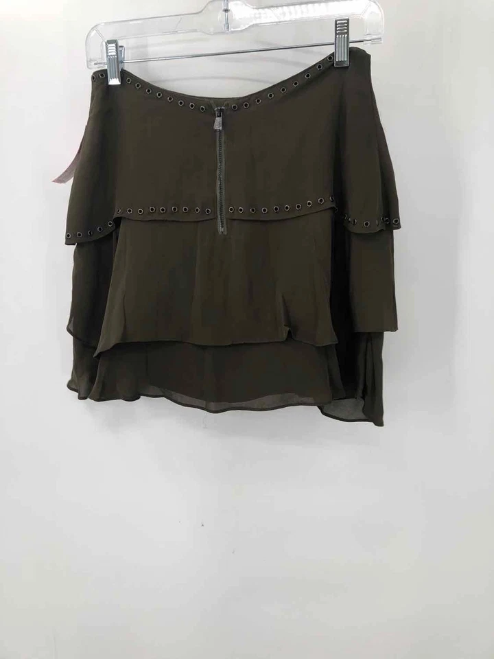 Pre-Owned Haute Hippie Green Size Small A-Line Mini Skirt - Image 2 of 3