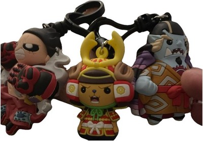*Luffy Gear 4 Snake Man*,  Jinbe ,  Chopper  3 Bag Clips Chase