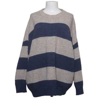 Primark, Strickpullover, Größe: 46/48, Blau/Beige, Acryl/Elasthan/Polyester #5GT