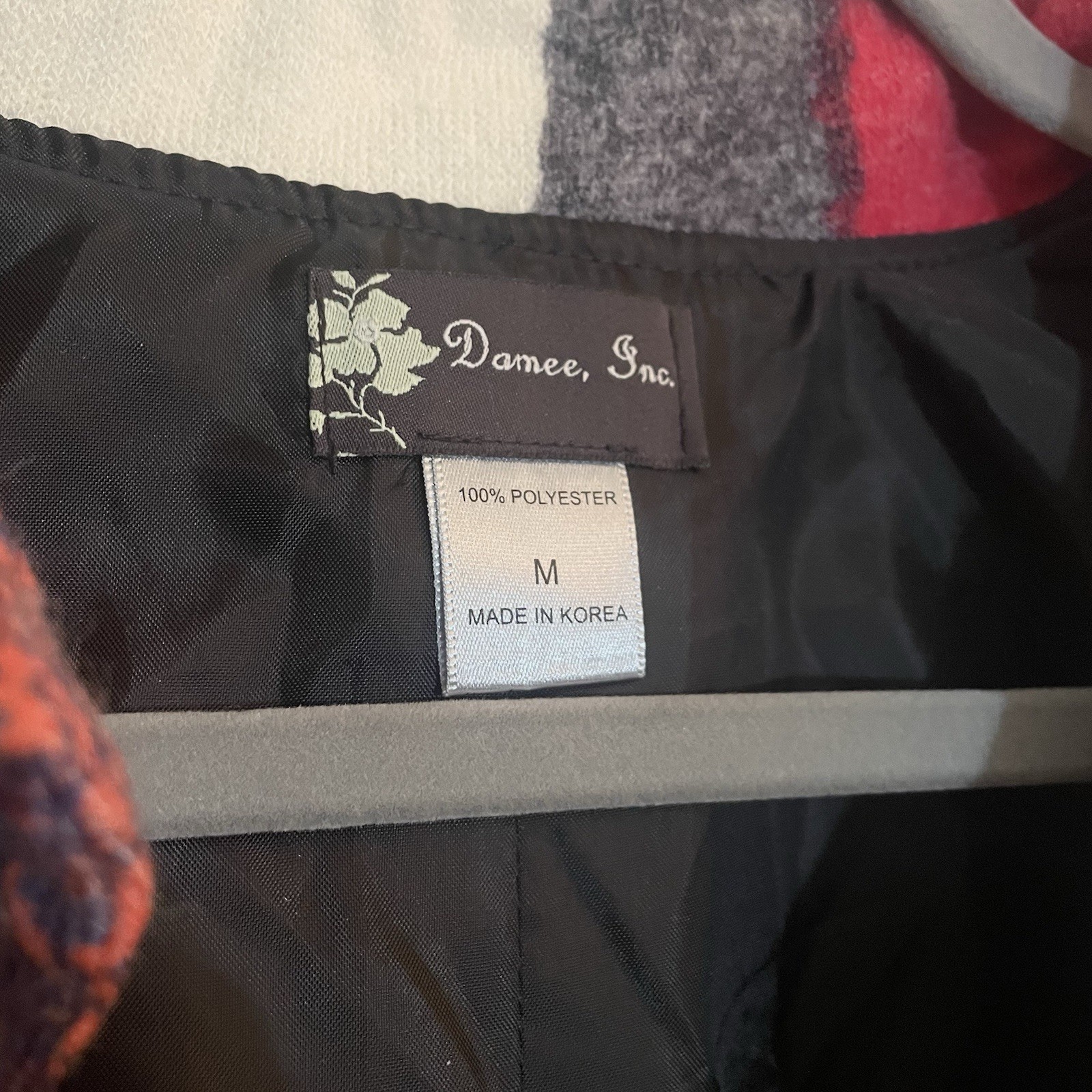 Damee Inc Jacket Multicolor Patchwork Art To Wear… - image 4