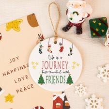 Friendship Ornament, Personalized Friendship Christmas Ornament, Gift for Best