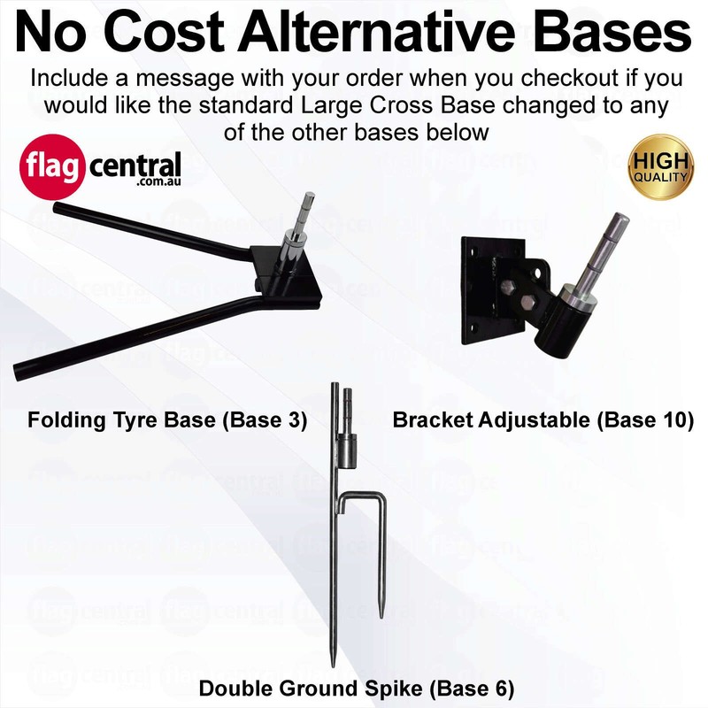 B - ICE CREAM Deluxe Double-Sided Purple 2.4m Teardrop Flag / Banner Kit with Pole Set, Steel Outdoor Cross Base and a Free Carry Bag - 2