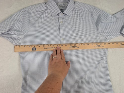 Mizzen + Main Leeward Langarmhemd Herren Medium Trim Fit Geometrisch AOP - Bild 4 von 7