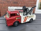Louis Marx Powerhouse Breakdown Service Tow Truck In Original Box GOOD Vintage