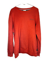 Columbia Men's Crew Neck Long Sleeve Sweater L Burnt Orange