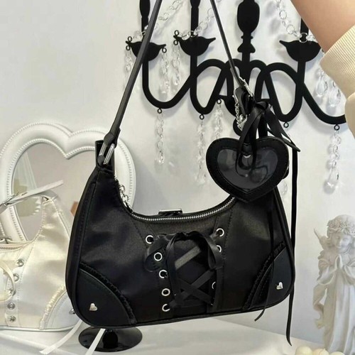 Badge Postcards Display Women Shoulder Bag Japanese Style JK Shoulder Bag Y2k - Picture 12 of 13