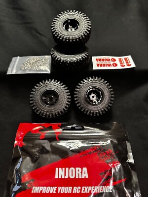 RC Crawler Tire Beadlock 1.0 Wheel Set Aluminum 57x22mm Professional car truck