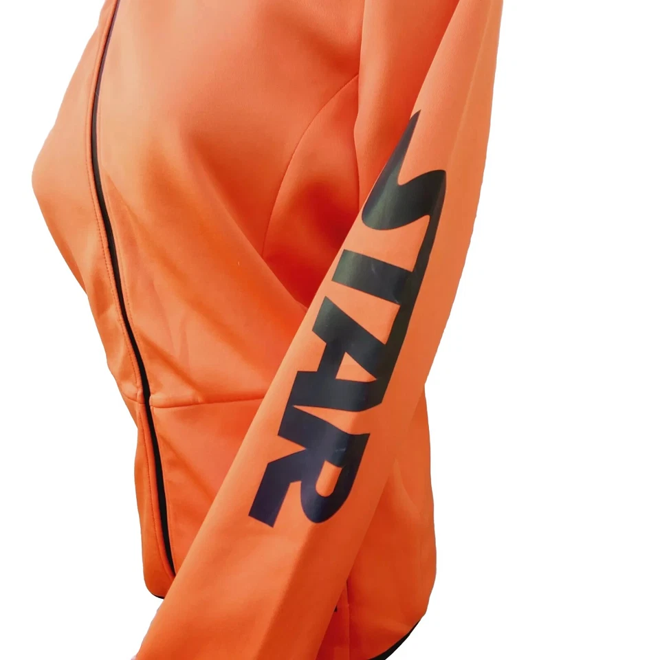 Vtg Y2K VTG Rare SPIUTO STAR - Women Orange Sports Jacket XL - Italian? - Image 4 of 4