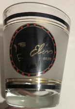 Elvis Presley Vintage Shot Glass Elvis Close Up J2