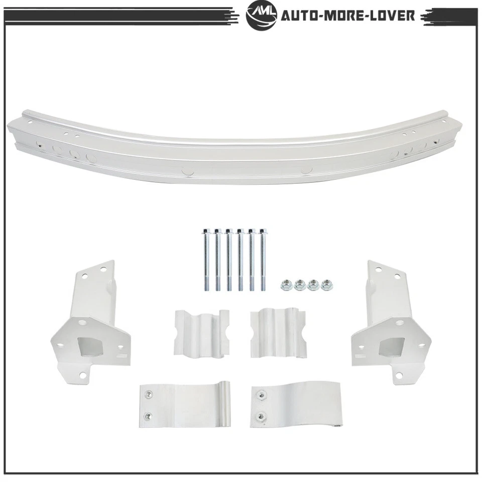 Barra frontal refuerzo travesaño plateado para parachoques Acura MDX 2014-2023 Foto 3 de 4