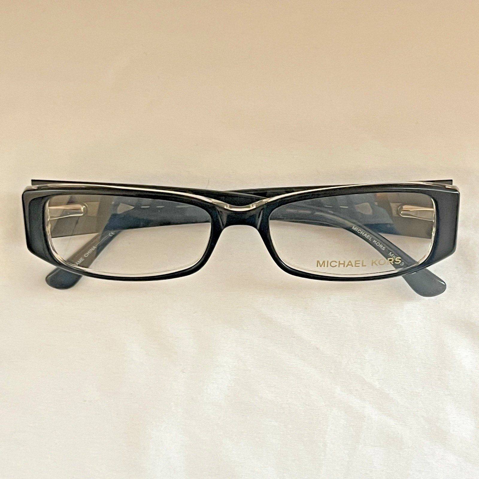 Michael Kors MK613 027 Black Crystal Eyeglasses 52-17 Demo Lens Store Display thumbnail 3