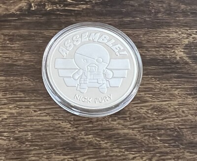 Licensed Marvel Comics Cuties Nick Fury Coin Medal Avengers SHIELD