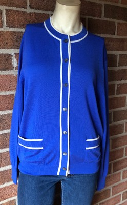 burberry vintage check detail merino wool sweater