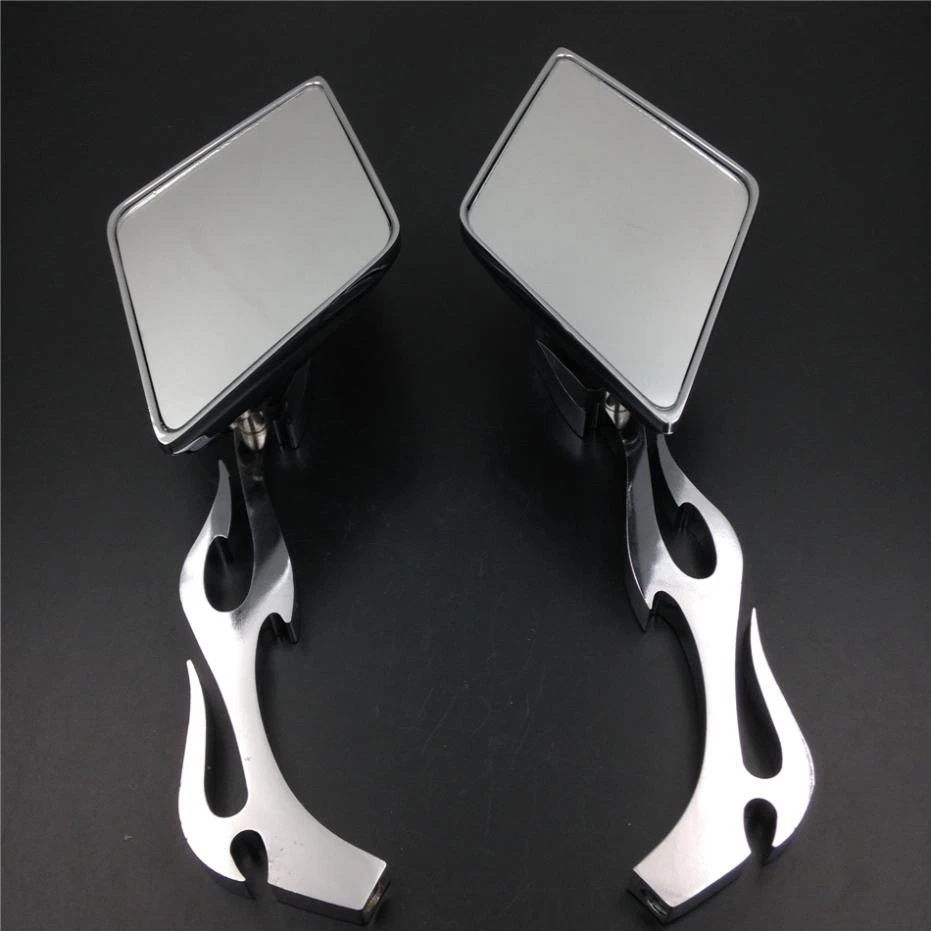 Espejos retrovisores con pernos de llama de diamante de 10 mm para Suzuki GSX-R600/750/1000 2001-2012 Foto 4 de 4