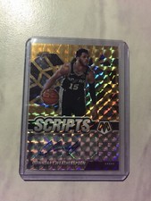 QUINNDARY WEATHERSPOON 2020-21 MOSAIC GOLD PRIZM SCRIPTS Autograph SSP SPURS