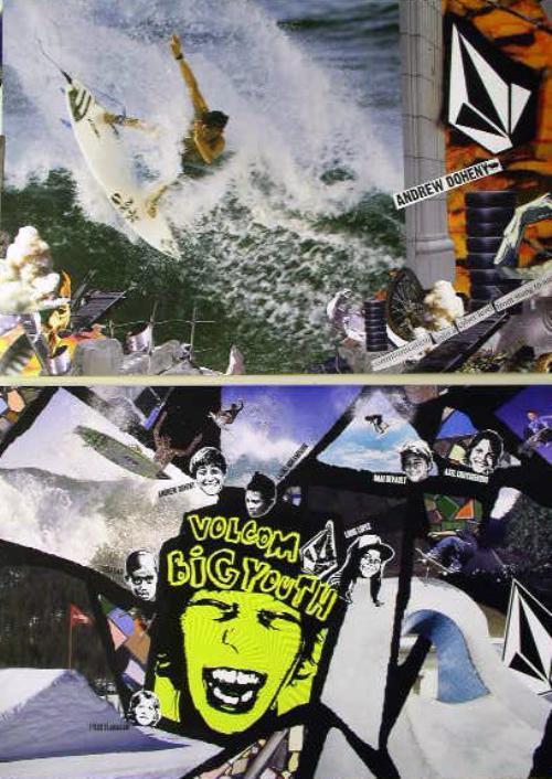 VOLCOM 2008 surf ANDREW DOHENY 2 sided promo poster Flawless New