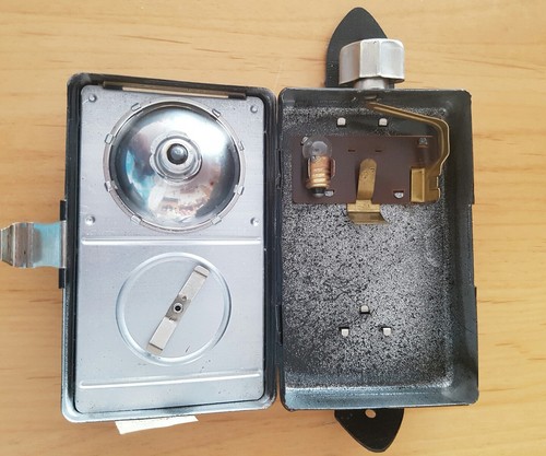DDR Taschenlampe 3 fach Farbfilter NVA VP Trapo Reichsbahn Ostalgie Neu - Bild 5 von 6