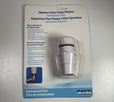 Game 4552 Above Ground Pool Skimmer Filter Pump Adapter Polygroup 1.25'' 1.5''