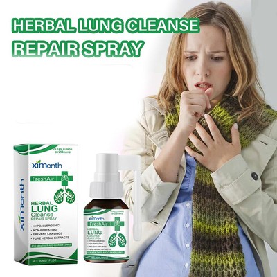Respinature Herbal Lung Cleanse Mist-Powerful Lung Care Support Essenc  A9T4
