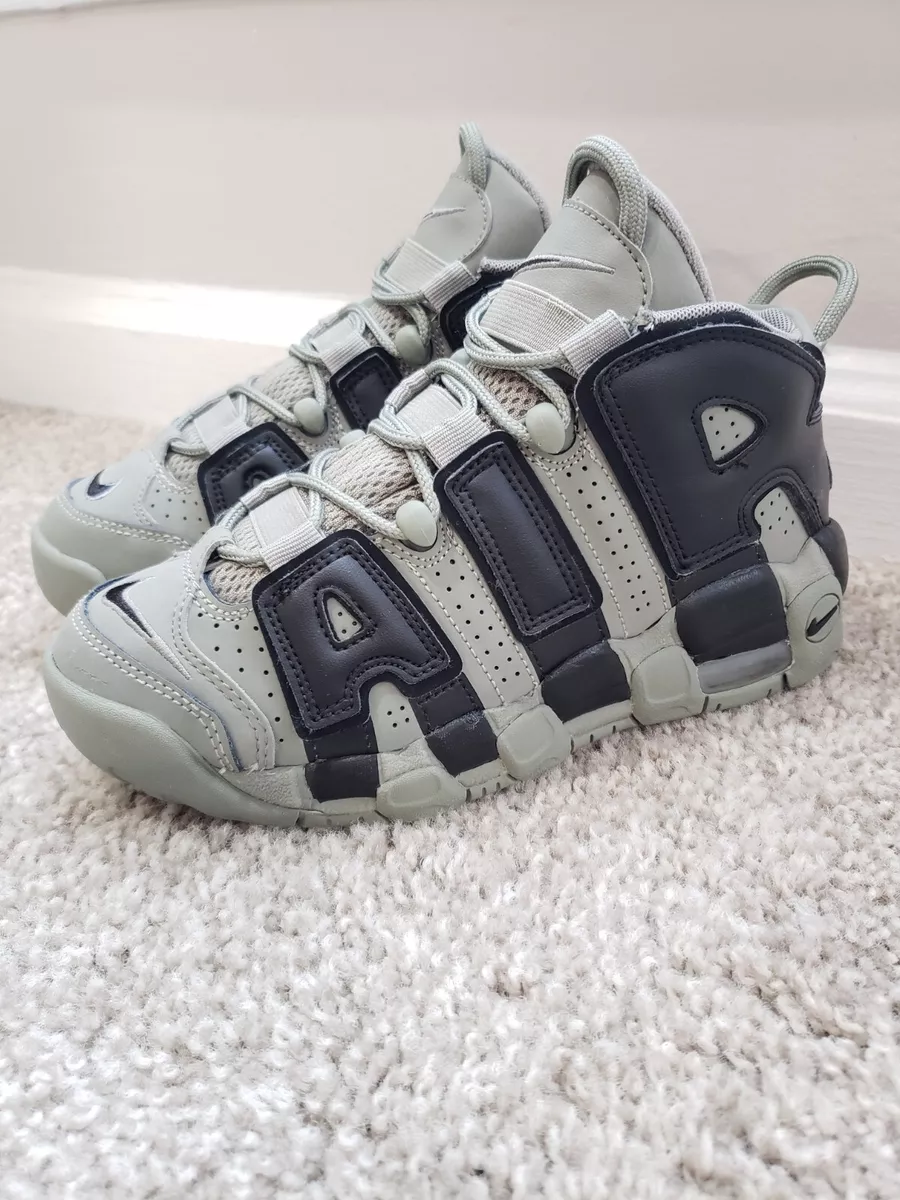 NIKE Air More Uptempo Dark Stucco Mid 2017 Shoes Youth Size 4