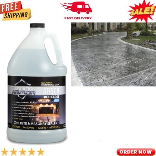 NEW Armor Solvent Based High Gloss Acrylic Concrete Driveway Sealer