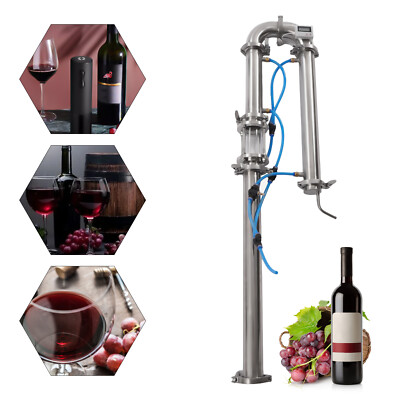 Silver Stainless Steel Moonshine Reflux Distilling Column Brew Wine Making Tool