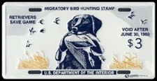 FEDERAL DUCK STAMP LICENSE PLATE "King Buck" RW-26