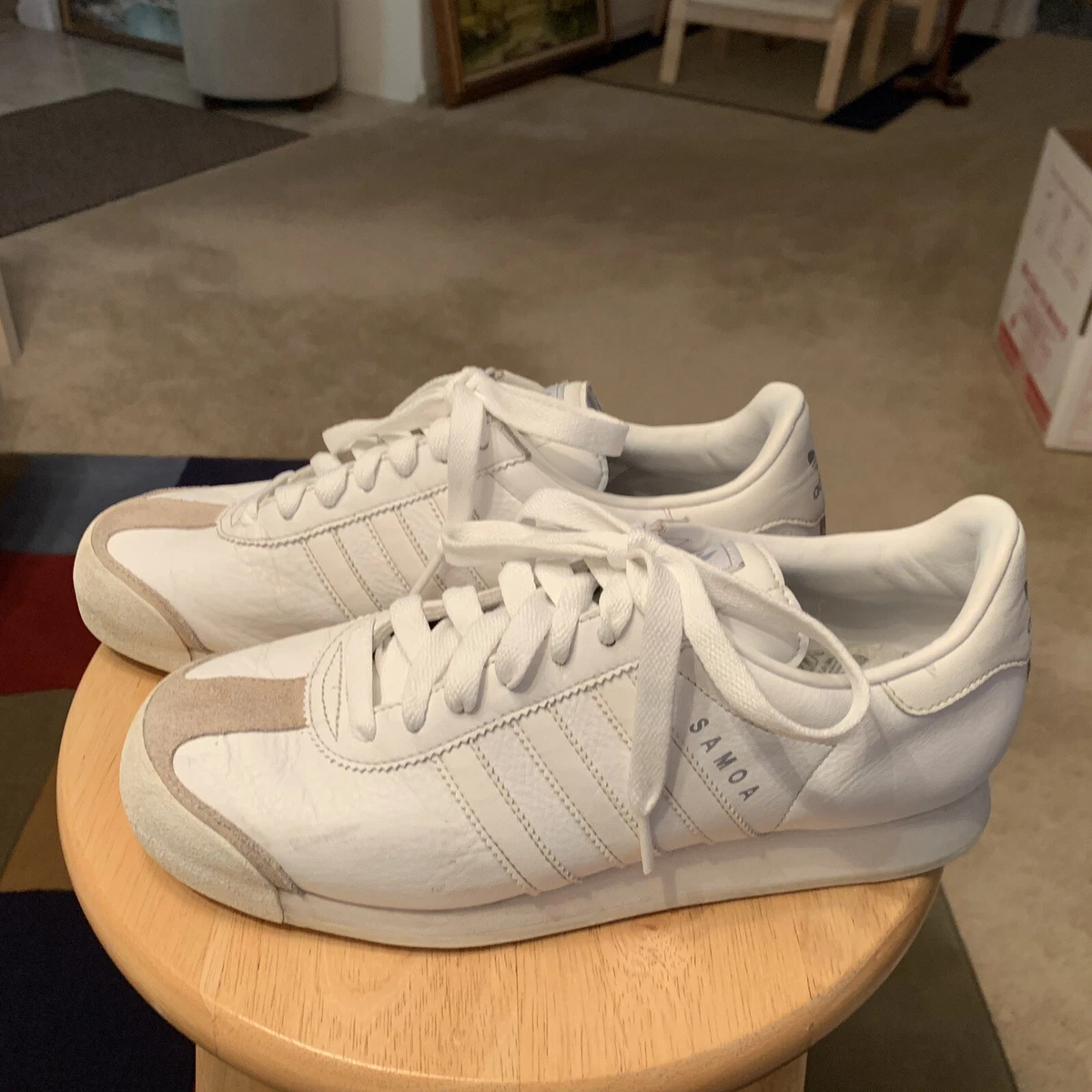 Adidas samoa vintage best sale white