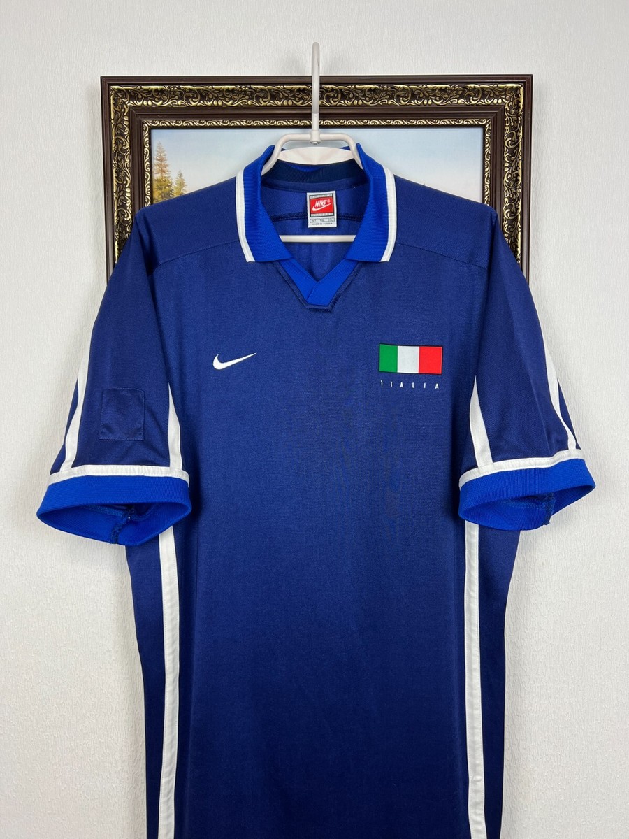 90sビンテージNike サッカーイタリア代表ユニフォーム ブルーMサイズ古着 s-l1200.jpg
