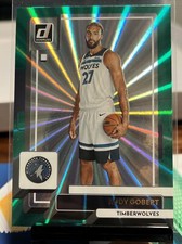 Rudy Gobert 2022-23 Donruss - Holo Laser Green #94 Timberwolves All-Star DPOY
