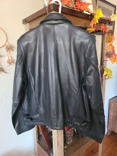 Harley-Davidson Cafe Motorcycles Biker Leather Jacket Size Medium- CLEAN - Picture 4 of 9