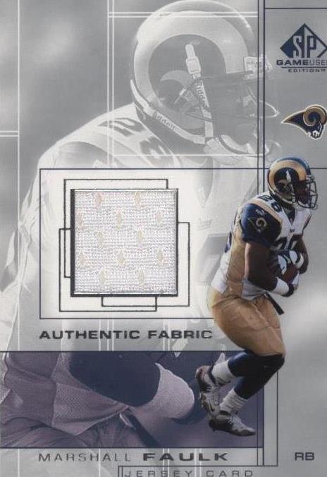 2001 SP Game Used Edition Marshall Faulk #MF - 1 of 2