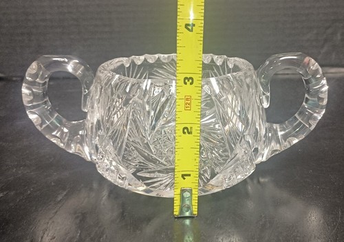 Antique American Brilliant Open Sugar Bowl - Picture 13 of 15