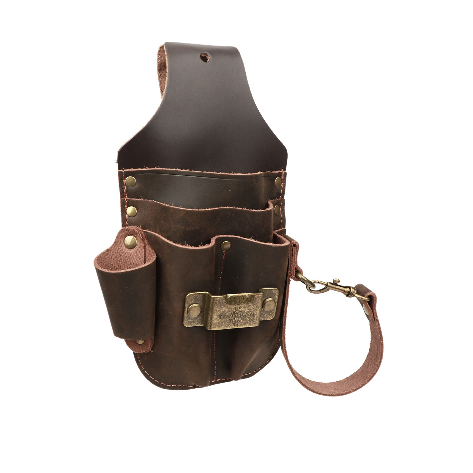 Leather 5 in 1 Tool Holster Electric Tape Thong Plier Pouch Belt Holder-IN USA