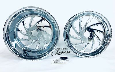 330 FAT TIRE CHROME PIRANHA WHEEL PACKAGE FOR 2012-2020 KAWASAKI