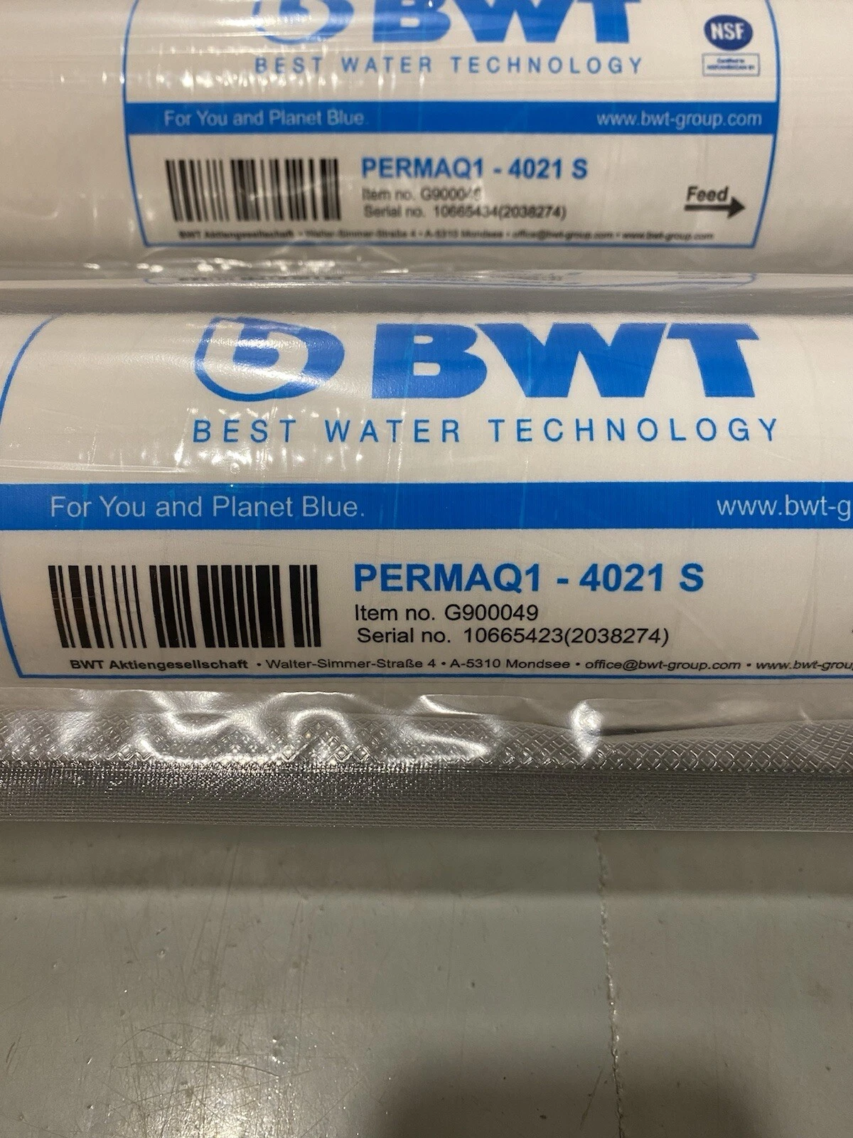 Set Of 2 BWT PERMAQ1-4021-S 4021 Reverse Osmosis Membrane - Brand New 3