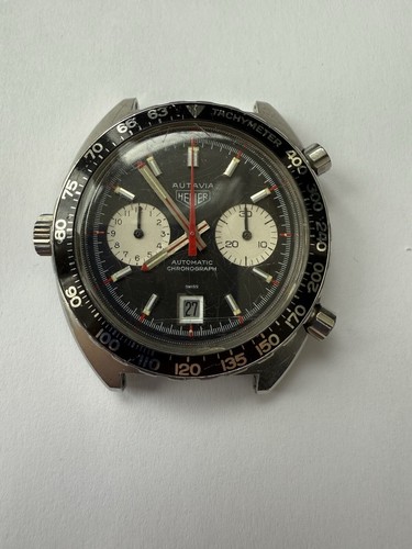 Vintage 1970’s Heuer Autavia chronograph watch 1163 V Viceroy