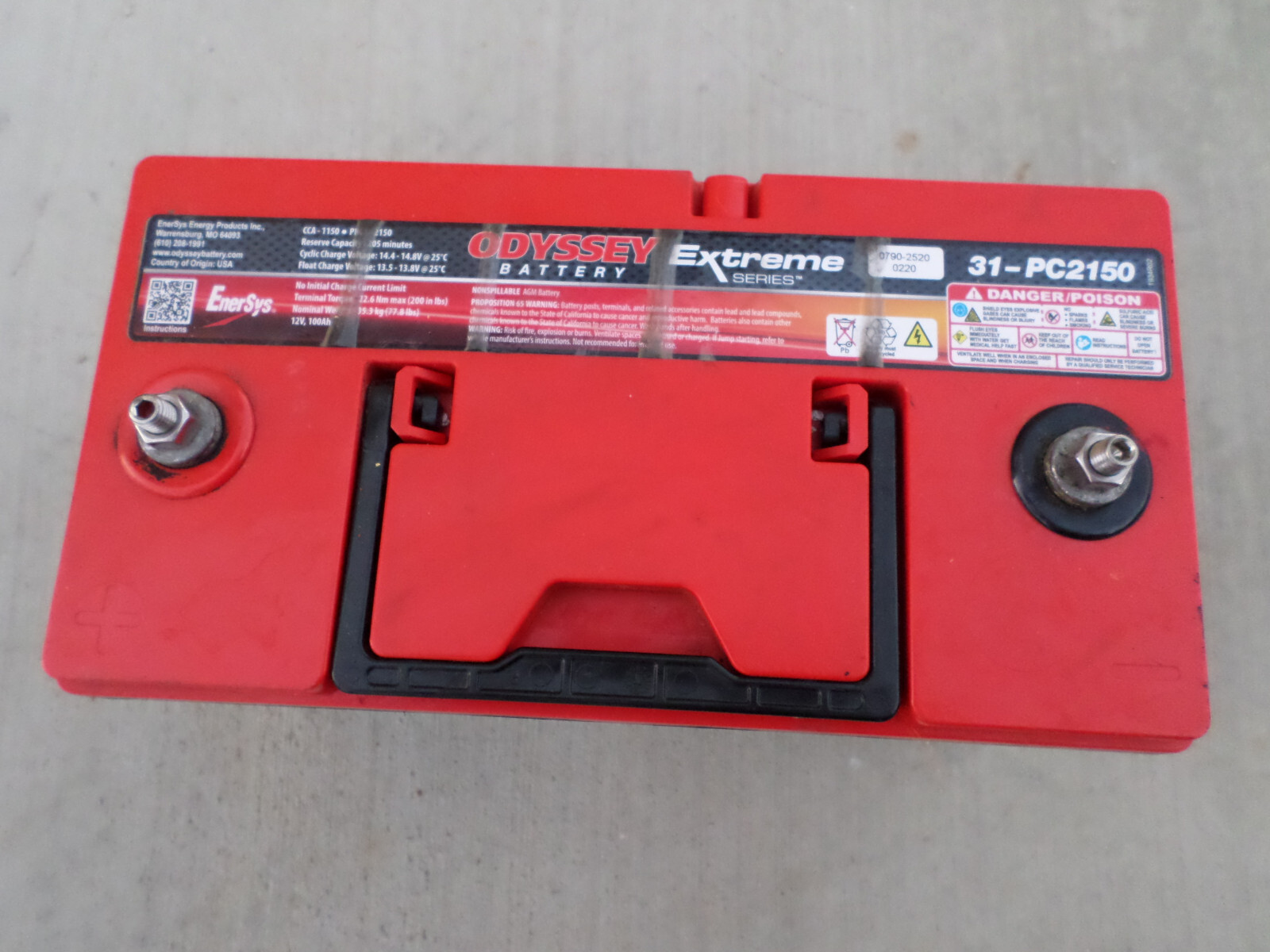 Odyssey 31PC2150 Extreme Series Heavy Duty Solar, Commercial Battery