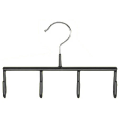 BD220= 5 MAWA Gürtelbügel GH schwarz Tuch Schals Metall Kleiderbügel mit 4 Haken