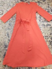 NWT ASOS Poppy Red Tie-Front Maxi Dress with 3/4 Sleeves - Sz US 2