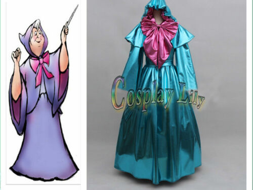 Cinderella Fairy Godmother Dress Outfit Costume Adult Women's Halloween Cosplay - Picture 1 of 5