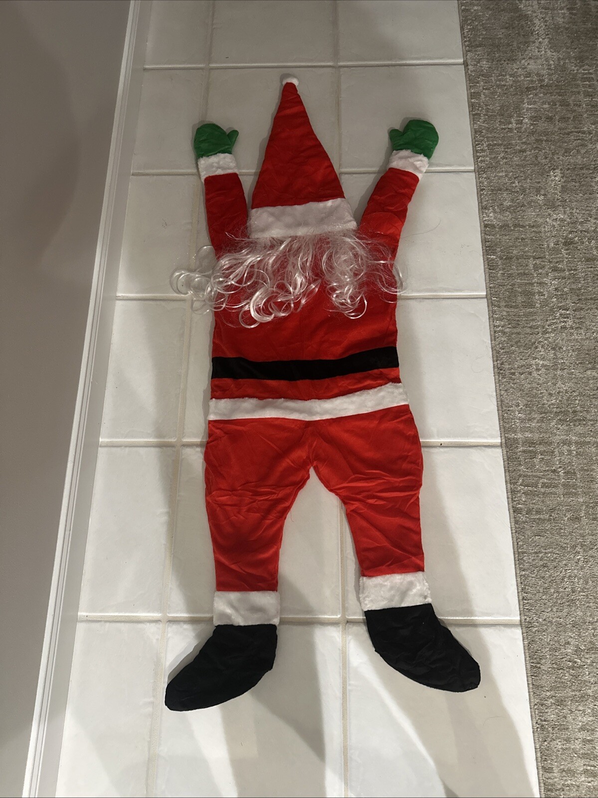 Christmas Hanging Santa Claus Decoration Yard Climbing Xmas Party Indoor Outdoor