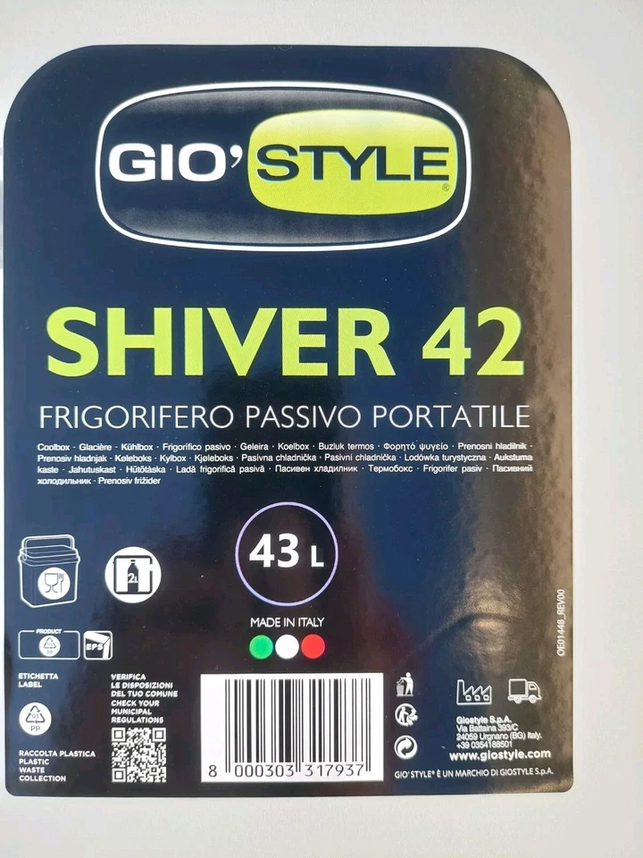 Gio Style Kühlbox Shiver 42 NEU in OVP 43 Liter - Bild 2 von 4