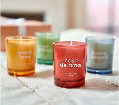 Peace Love World "I Love Holidays" 12 Days of Christmas Votive Candle Gift Set - Picture 3 of 3