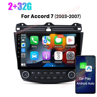 Carplay For Honda Accord 2003-2007 10'' Android 12 Stereo Car Radio GPS Head Unit