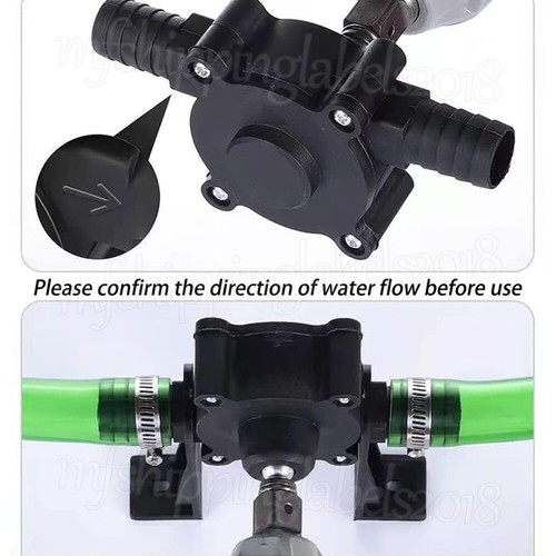 Bomba autocebante de accionamiento de taladro eléctrico manual para bombas de transferencia de fluido de aceite de agua - Imagen 10 de 12